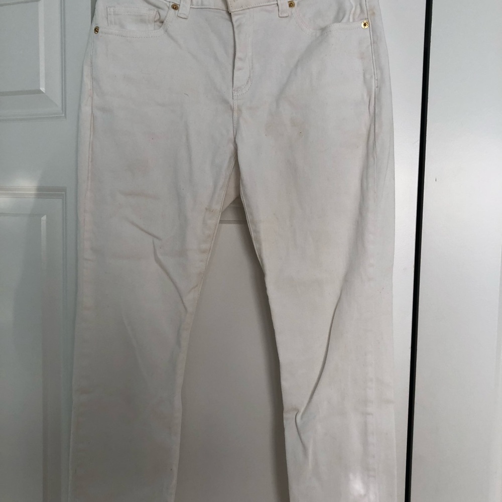 Michael Kors Women's Skinny White Jeans